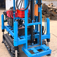 Foreuse hydraulique sur chenilles pour puits d'eau, options de forage de 200 m, machinerie de forage hydraulique robuste