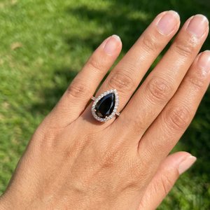 Bague moderne en argent sterling 925 avec diamant de laboratoire pour femme, bijoux de mariée raffinés avec finition polie durable et élégante - Product Image 5