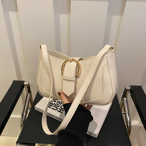 2025 New Fashion Solid Color French <strong>Small</strong> Hand Bag French Texture Popular <strong>White</strong> Underarm <strong>Handbags</strong> for Outdoor Female - Product Image 6