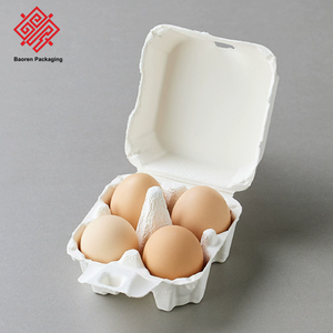 Boîtes d'emballage pour œufs Baoren, biodégradables, antichoc, résistantes aux chutes, blanches, haut de gamme, boîtes d'emballage intégrées, boîtes de protection pour œufs - Product Image 3