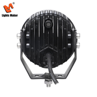 Luz LED Redonda de 5 Pulgadas para Conducción, 60W, Haz Combinado con Doble Color Blanco Ámbar DRL para Camiones Todoterreno y SUV LML-5001-60