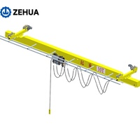 Grue à poutre simple Zehua, modèle européen, type HD, grue à poutre simple JMC, grue sur camion à une rangée