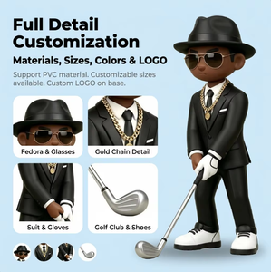 Fabricant en gros de figurines d'action personnalisées, figurines de collection de dessins animés, figurines de <span class=keywords><strong>rappeur</strong></span> et de golfeur en PVC/vinyle, jouets d'art design pour hommes, cadeau - Product Image 2