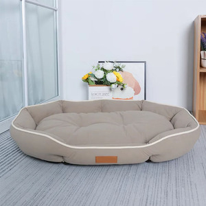 Lit pour chien de grande taille, <span class=keywords><strong>en</strong></span> fibre de polyester multicolores, de haute qualité, personnalisé, accessoires de literie pour animaux de compagnie, lavable - Product Image 3