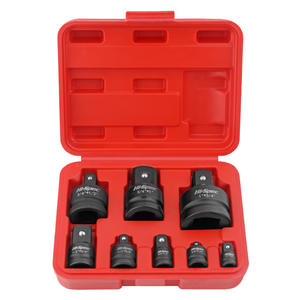 Jeu d'adaptateurs de clés à douille haute performance 8 pièces en acier au chrome-vanadium, outils de réparation automobile multi-diamètres, étui en plastique - Product Image 1