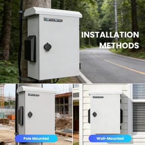 Boîtier électrique extérieur Namunanee avec thermostat et <span class=keywords><strong>ventilateur</strong></span>, en acier laminé à <span class=keywords><strong>froid</strong></span>, boîtier électronique en métal, poutre arrière en alliage d'aluminium - Product Image 4