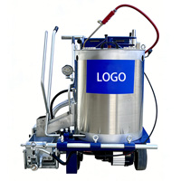 Machine de marquage routier électrique thermoplastique en promotion, franchit facilement les pentes, petite taille, facile à utiliser, avec trémie de 15 cm