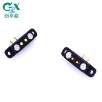 Conector Magnético USB de Cobre para Reloj Inteligente, Base Macho de 2 Pines, Paso de 2.5mm, IP67