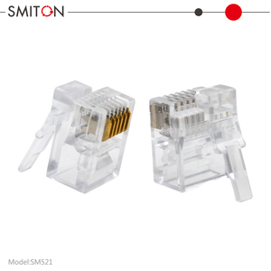 Adaptador de enchufe Modular RJ12 6P6C de alta calidad, pestillo lateral derecho, Conector de <span class=keywords><strong>Cable</strong></span> de teléfono, accesorio de conector macho - Product Image 6