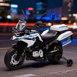 Motocyclette électrique à batterie pour enfants, homologuée BWM, très populaire, <span class=keywords><strong>12V</strong></span>, 4 roues, en plastique, style <span class=keywords><strong>police</strong></span> - Product Image 4