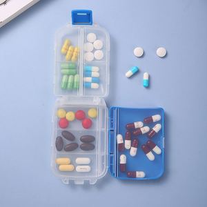 Printed Logo Portable <b>Plastic</b> Mini-transparent Pill <b>Box</b> Supports - Product Image 3