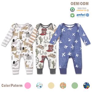 Pelele de Algodón Orgánico para Bebé, Trajes de Dormir Personalizados para Bebé, Ropa Ecológica para Recién Nacido, Mono Enterizo - Product Image 1