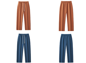 Pantaloni in Felpa di Cotone Pesante HEPL011 360gsm, Taglio Dritto Sovrapposto alle Calzature, Pantaloni <span class=keywords><strong>Oversize</strong></span> OEM 1 Pezzo - Product Image 5