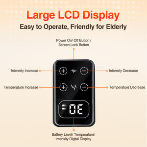 เครื่องนวดเข่าแบบสั่นสะเทือนพร้อมระบบทำความร้อนไฟฟ้าจากโรงงานโดยตรง ชาร์จไฟได้ พกพาสะดวก ใช้สำหรับดูแลสุขภาพที่บ้านและที่ทำงาน - Product Image 4