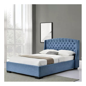 Luxury California Hotel Twin King Queen Size bottoni moderni su testiera in velluto struttura del <span class=keywords><strong>letto</strong></span> imbottita - Product Image 4