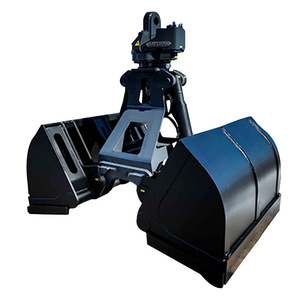 Excavadora TIEJIA Grapples Cubo hidráulico giratorio de concha con dos carcasas de cilindros horizontales para operaciones de agarre de concha - Product Image 2