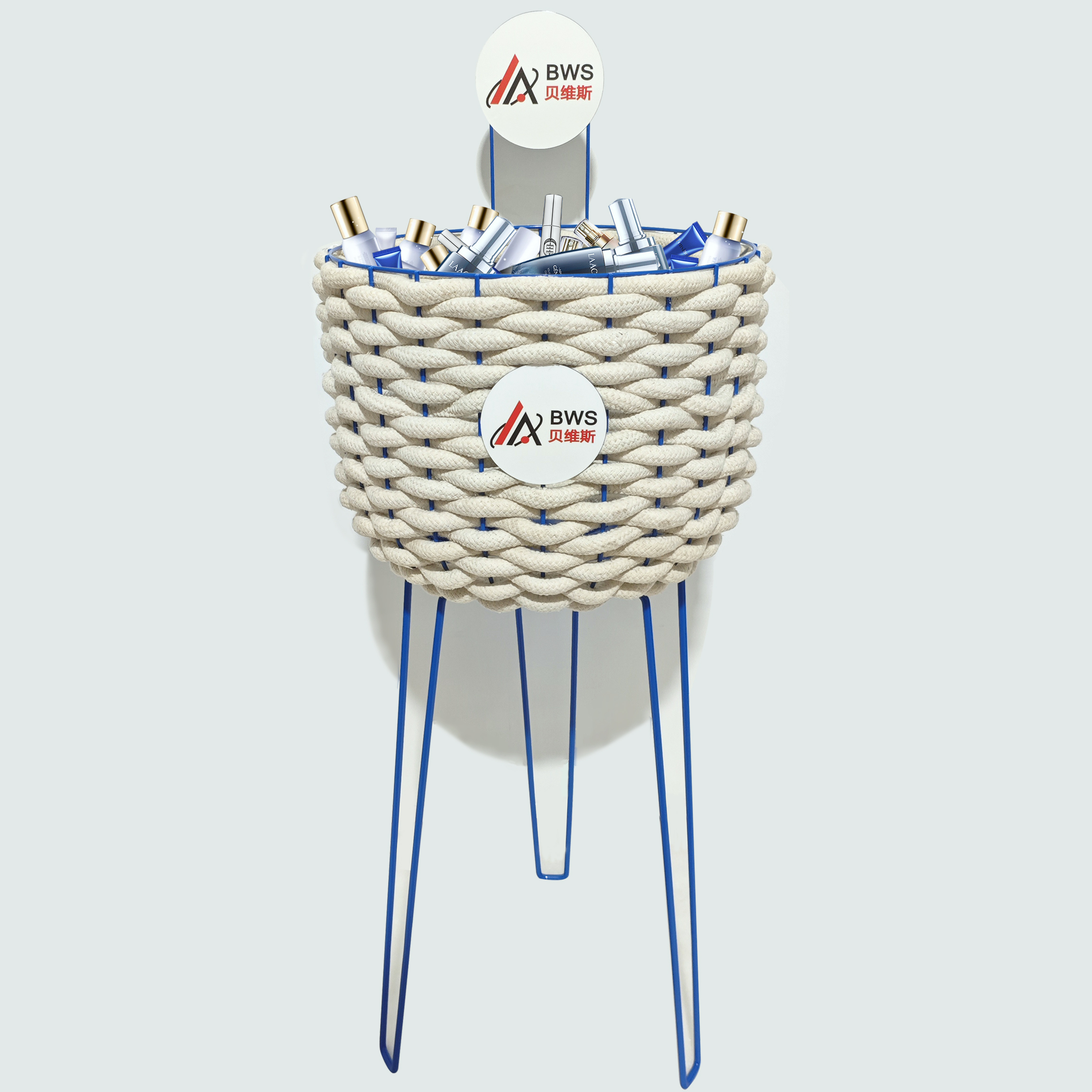 Apache Makeup Stand Cosmetic Display Toothpaste Rope Display Basket for Retail Shop — view 1