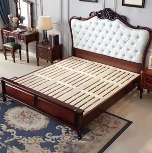 Luxury Queen Platform <b>Bed</b> <b>Frame</b> Crafted Premium Solid Teak Wood Durable Comfortable Sophisticated Modern Home Furniture - Product Image 5