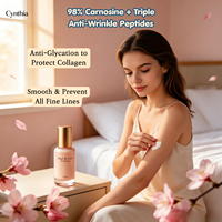 Émulsion de fleurs de pêcher avec vitamine B5, beurre de karité, centella et collagène - Hydratant anti-âge