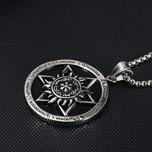 Pièce De Monnaie en gros Forme Étoile de David Pendentif Hexagonal Collier - Product Image 4