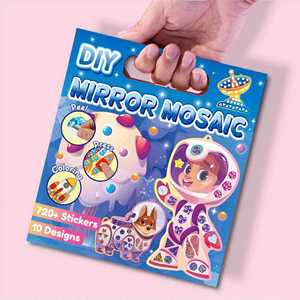 Kits d'autocollants mosaïques pour enfants, thème spatial, pour la création de sacs à dos et étiquettes de bagages, idéal comme cadeau pour bébés garçons et filles - Product Image 2