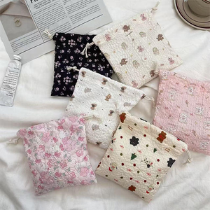 ถุงผ้าฝ้าย 100% สำหรับเสื้อผ้า รองเท้า แบบมีเชือกผูกสองเส้น  ถุงผ้าแคนวาสแบบมีเชือกผูก - Product Image 2