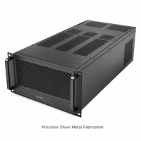Chasis de Ordenador Industrial 4U de Chapa Metálica Personalizado TZR, Alta Ventilación, Caja de Servidor de Acero con Corte Láser, Fabricante OEM ODM, Venta al Por Mayor