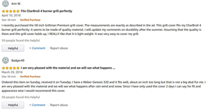 Housse de barbecue robuste, imperméable, anti-UV, résistante aux hautes températures, sur mesure, en Oxford, pour barbecue extérieur - Product Image 4