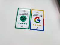 SHUZHI Programmierbare NFC-Plastikkarte mit QR-Code zum Antippen, Offsetdruck 213/215/216, Geschäftskarten mit Google-Bewertungen und Social-Media-Integration