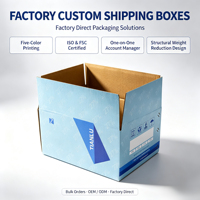 Boîtes à colis plates en carton ondulé recyclé écologique LEBO, robustes, avec poignée, pour emballage cadeau, vente en gros
