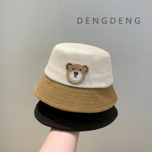 Sombrero de pescador fino de verano para niños y niñas, sombrilla para bebé, <span class=keywords><strong>protector</strong></span> <span class=keywords><strong>solar</strong></span>, sombrero de lavabo de malla, actividad al aire libre para niños, esencial - Product Image 4