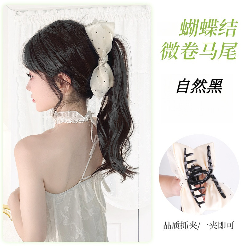 กิ๊บหนีบผมสีขาว [สีดำธรรมชาติ]