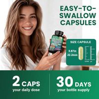 Capsules de Mousse de Mer, Huile de Nigelle, Ashwagandha, Gingembre, Fucus Vésiculeux, Bardane 19445mg – Complément Extra Fort – Marque Privée OEM