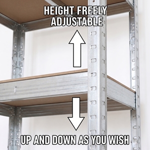 5 Layer Boltless Shelving Rack Heavy Duty Storage <b>Shelf</b> Industrial <b>Metal</b> Garage Racking <b>Unit</b> - Product Image 5