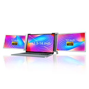Factory supplier Full HD triple monitor High Color Gamut usb c Portable triple Monitor