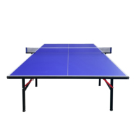 Table de tennis de table pliable en MDF de 15 mm, personnalisable, vente en gros d'usine, table de tennis de table mobile pour l'entraînement et la compétition en intérieur