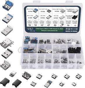 180PCS USB 2.0 3.0 A-type C-type MICRO USB Connection Box Male and Female Plug Board MINI - Product Image 1