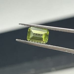 Pierre de péridot naturelle de qualité A, taille émeraude 5x7 mm, pour la fabrication de bijoux - Product Image 6