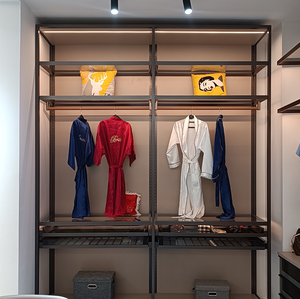 Muebles de Dormitorio, Tirador de Cajón, Puerta de Armario, Marco de Aluminio, Tela, Madera, Vidrio, Armario, Tocador, MATA - Product Image 4