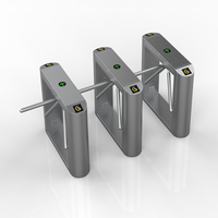 Nuevo Torniquete Trípode Semiautomático de Acero Inoxidable de 3 Brazos con Reconocimiento Facial, Protección IP65, para Interiores/Exteriores