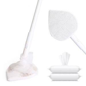 Eco-Friendly Non Woven Fabric Bathroom Floor <b>Cleaning</b> Scrubber Brush <b>Mop</b> Toilet Bathtub Brush Scrubber - Product Image 1