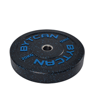 Pelat Bumper Karet Hi Temp BYT HBB-C Bebas Berat Standar IWF Diameter 450mm 5kg-55LB Logo Kustom Tersedia