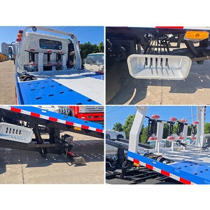 Nueva <span class=keywords><strong>plataforma</strong></span> de transporte de automóviles chinos usados Sinotruk 4x2 Euro 5 coches de remolque a la venta camión de remolque de cama plana diésel - Product Image 4