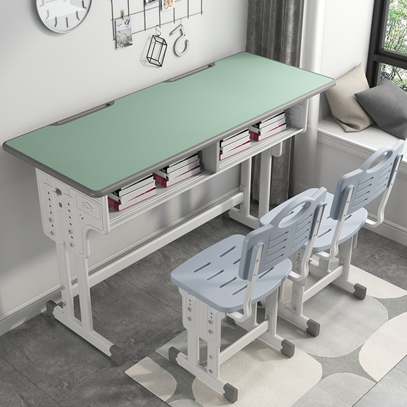 Nouveau Ensemble bureau et chaise double vert sésame