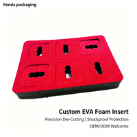 Mousse de protection personnalisée professionnelle emballage intérieur carré insert en mousse fente pour carte étui de protection de voyage boîte en mousse Eva flexible