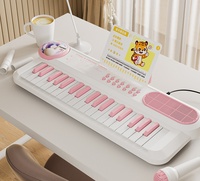 Cheap Price 37 Keys Electronic Keyboard Plastic Multifunction Musical Instrument for Kids School