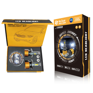 <span class=keywords><strong>Accessori</strong></span> Auto all'Ingrosso, Lampadina LED <span class=keywords><strong>V8</strong></span> 3570CSP 110W 24000lm Bicolore 3000K 6000K H1 H4 9005 12V 24V per Fari - Product Image 4