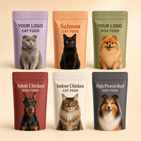 Fabricant de sacs en plastique personnalisés, sachet refermable à fermeture éclair, sachet Doypack pour l'emballage de friandises pour animaux de compagnie