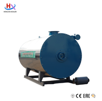 Chaudière industrielle automatique à huile thermique de petite taille avec tube de flamme, haute pression, économe en énergie, en acier inoxydable, triple protection