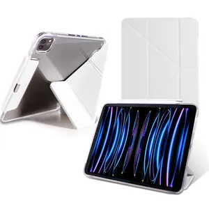 Sarung Ipad Air untuk anak, pelindung Ipad Air lipat tiga dengan laci tempat pensil tipe 4/5th